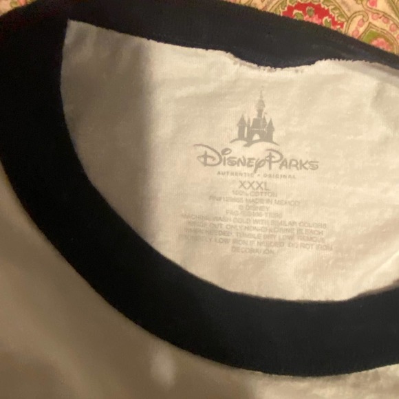 Walt Disney World Disney Parks White Ringer SS Mens XXXL 3XL Tshirt - Picture 5 of 5